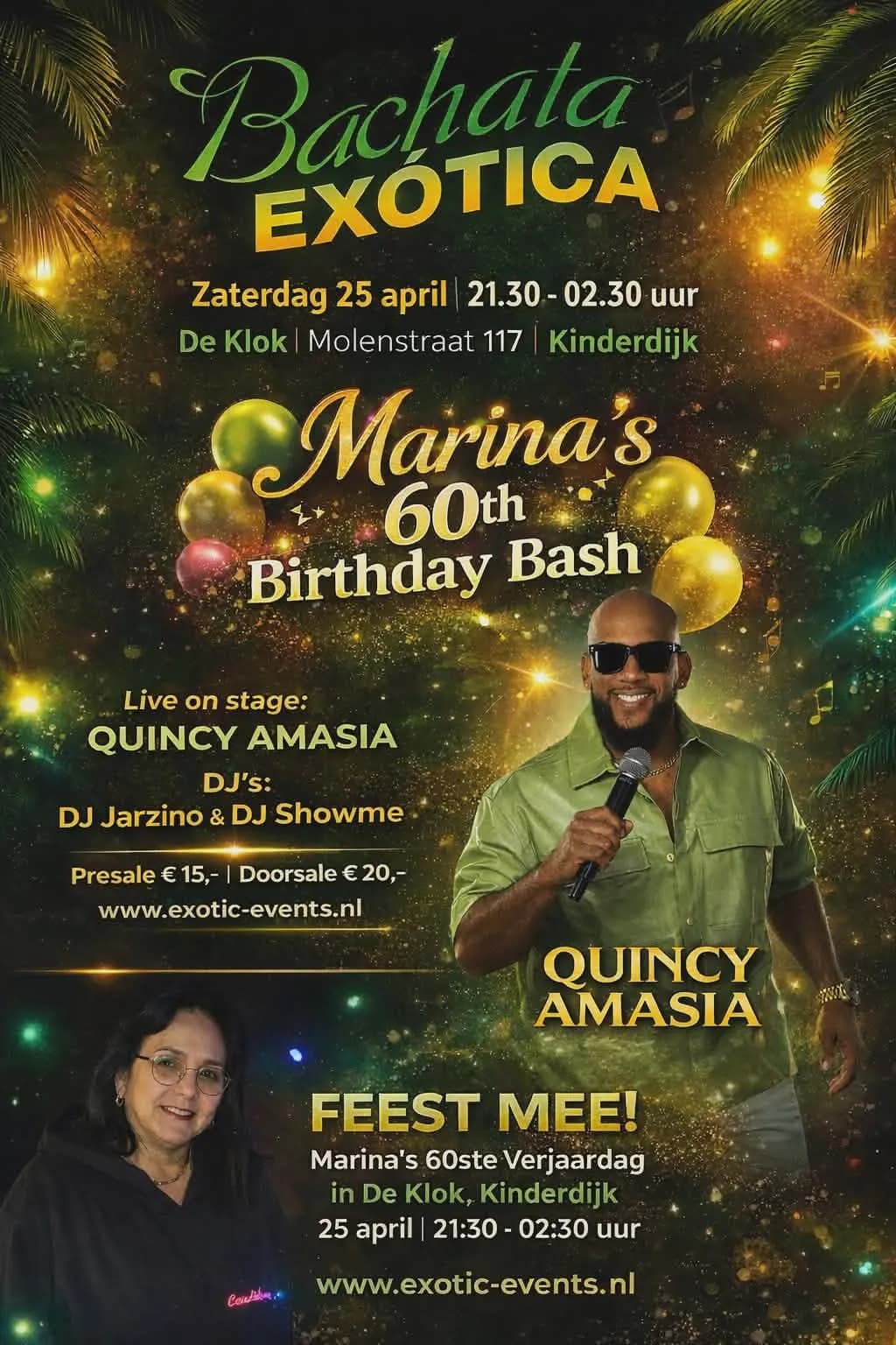 MARINA'S 60 BIRTHDAY BASH Flyer