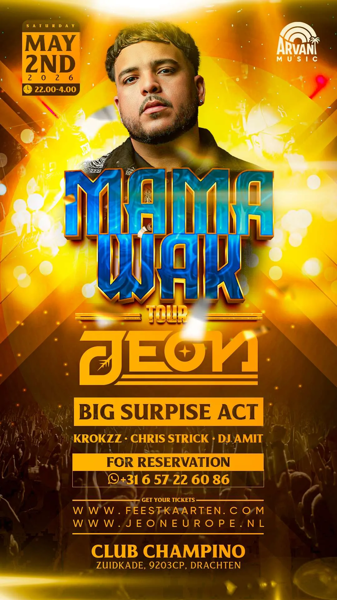 MAMA WAK  TOUR Flyer